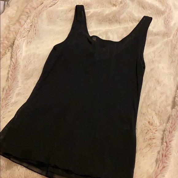 Express Top Black Mesh sequin size S - Picture 5 of 5